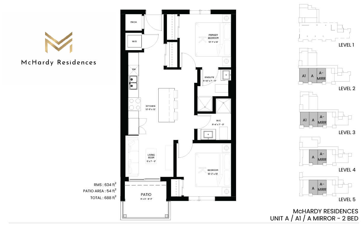 Units A floor plan