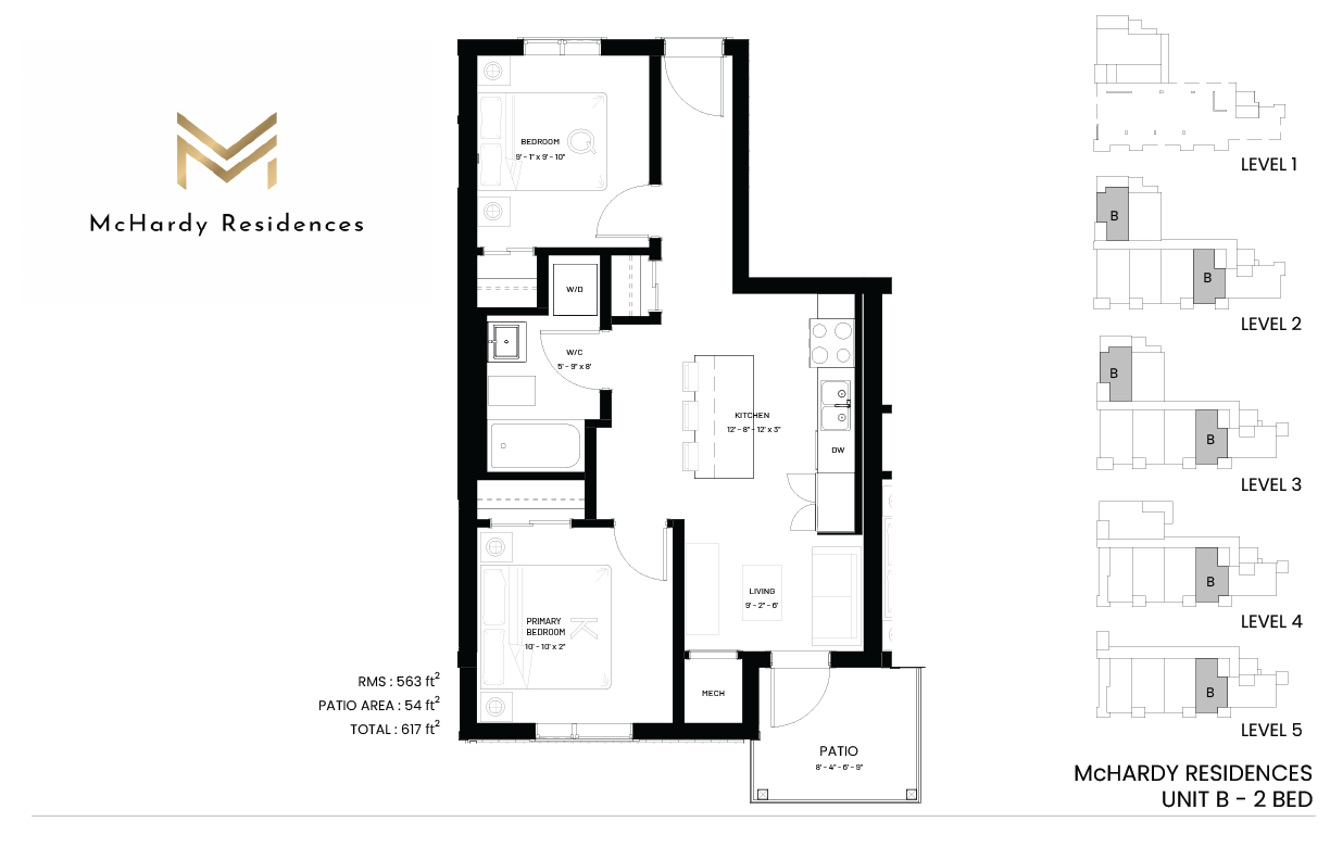 Units B floor plan
