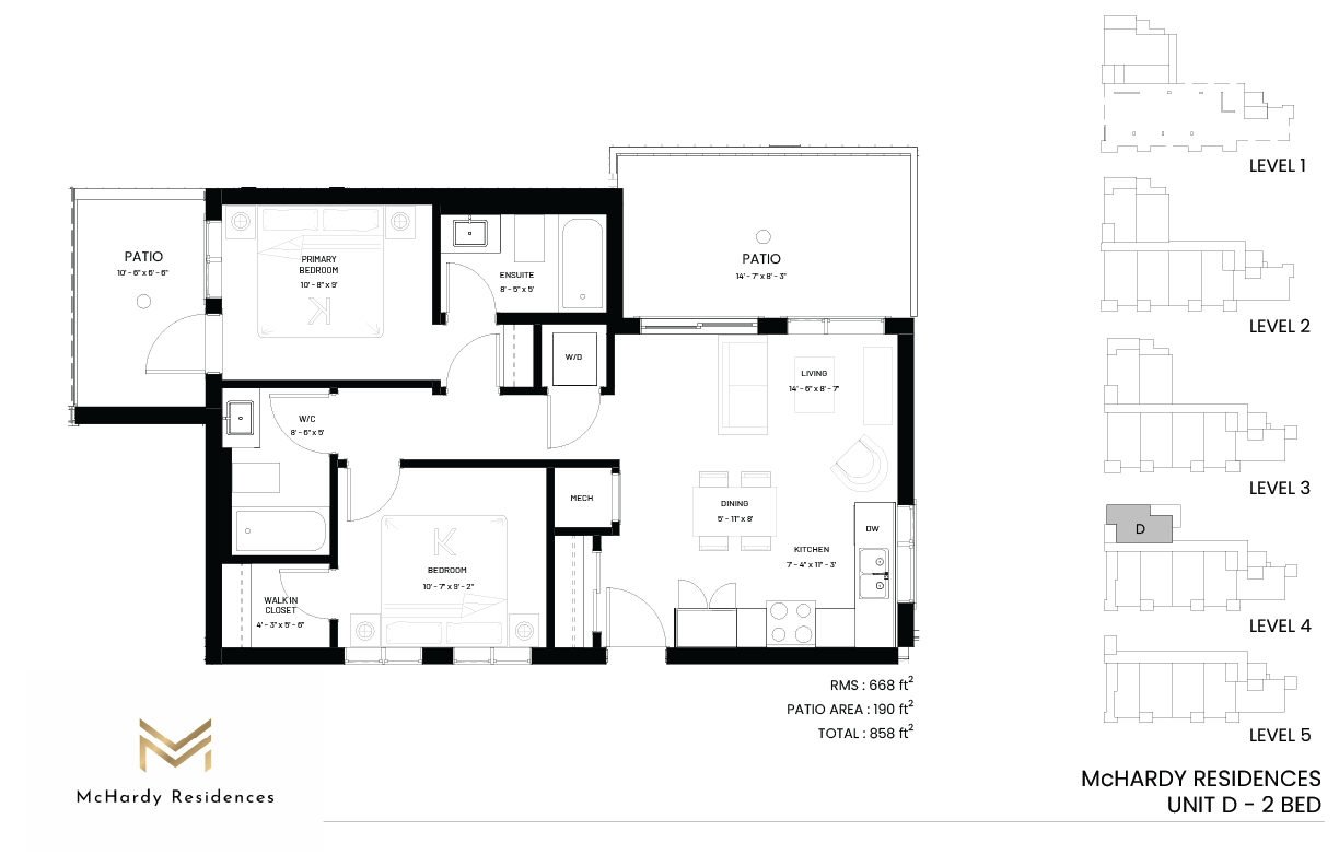Unit D floor plan
