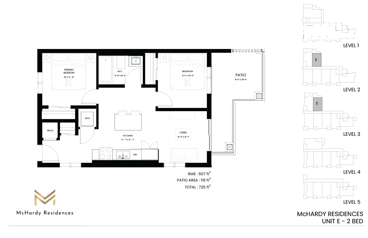 Unit E floor plan